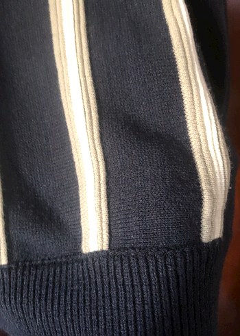 Çizgili Uzun Kollu tiriko erkek kazak - Görsel 6