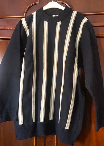 Çizgili Uzun Kollu tiriko erkek kazak - Görsel 3