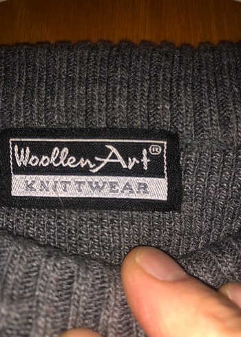 Gri Örgü erkek Kazak Rahat Kesim - Görsel 4