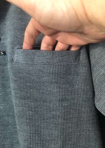 Gri Uzun Kollu Düğmeli Erkek Sweatshirt - Görsel 5