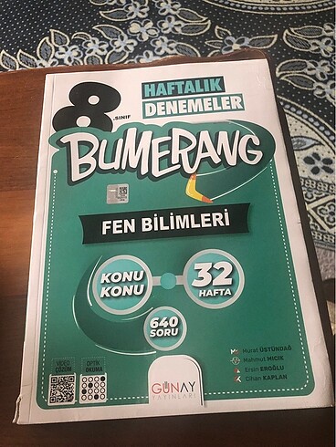 8. Sınıf bumerang fen bilimler denemeler