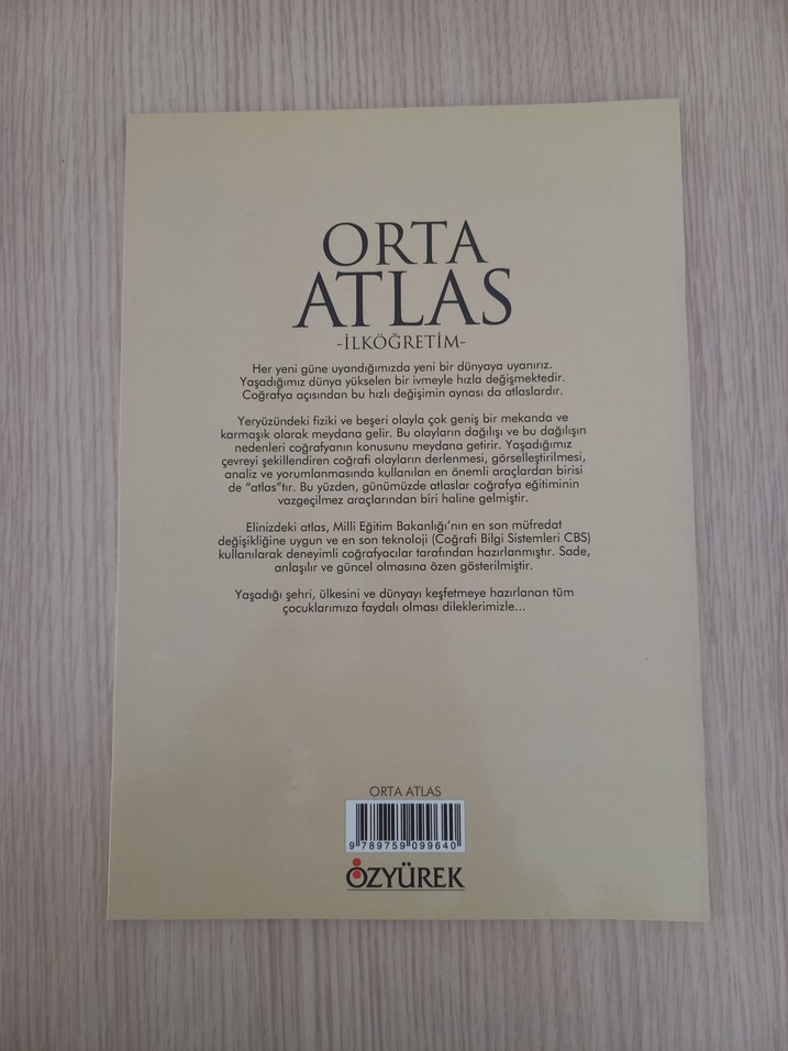 Orta Atlas İlköğretim Harita Kitabı - Görsel 2