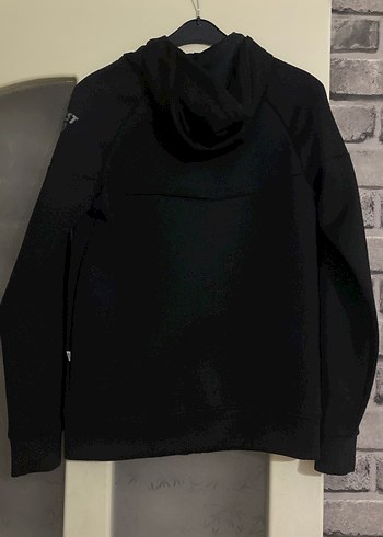 Erkek Siyah Fermuarlı Yüksek Yakalı Sweatshirt - Görsel 3