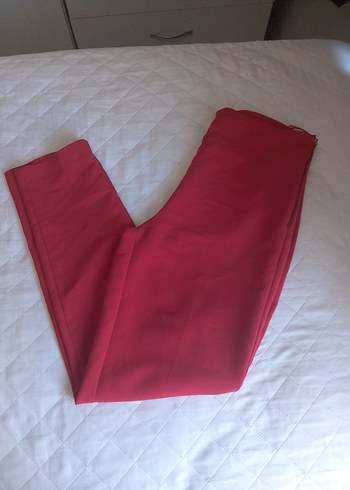 Kırmızı Kadın Regular Fit Kumaş Pantolon