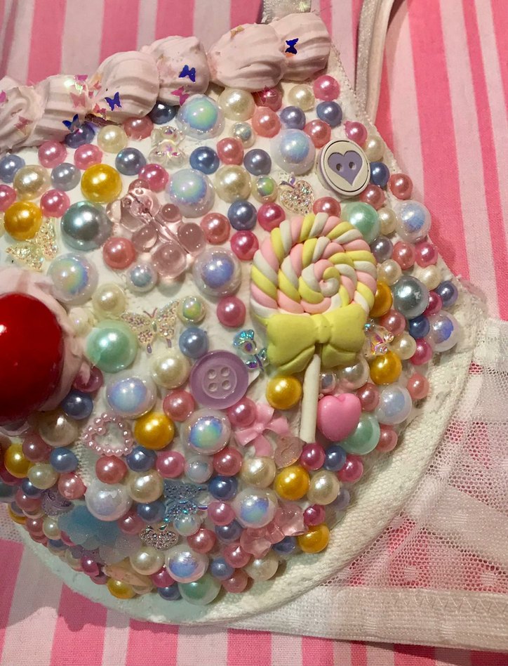 Boncuk Detaylı Şeker Sütyen - Görsel 3