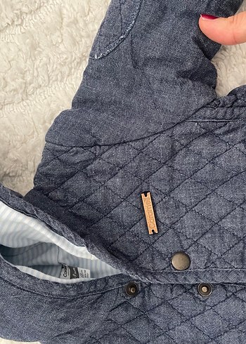 Düğmeli Gri Erkek Çocuk Kot Ceket - Görsel 3