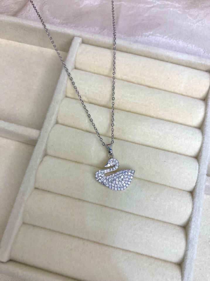 Çelik Kuğu Kolye - Görsel 3