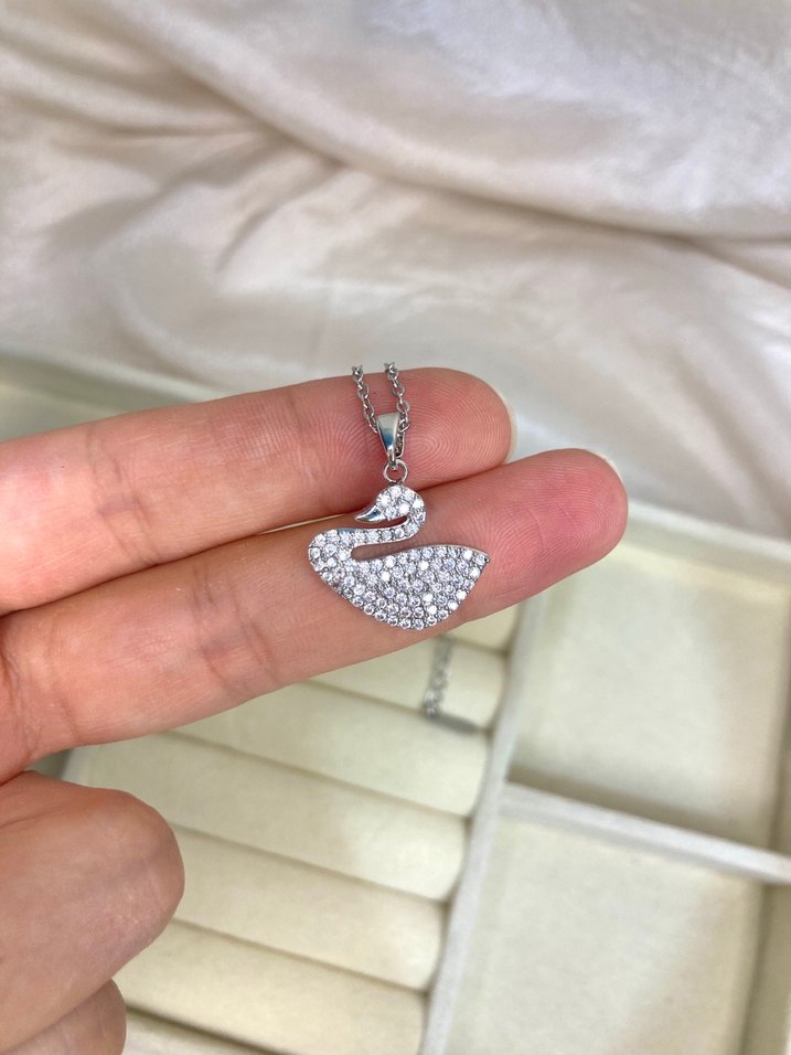 Çelik Kuğu Kolye - Görsel 2