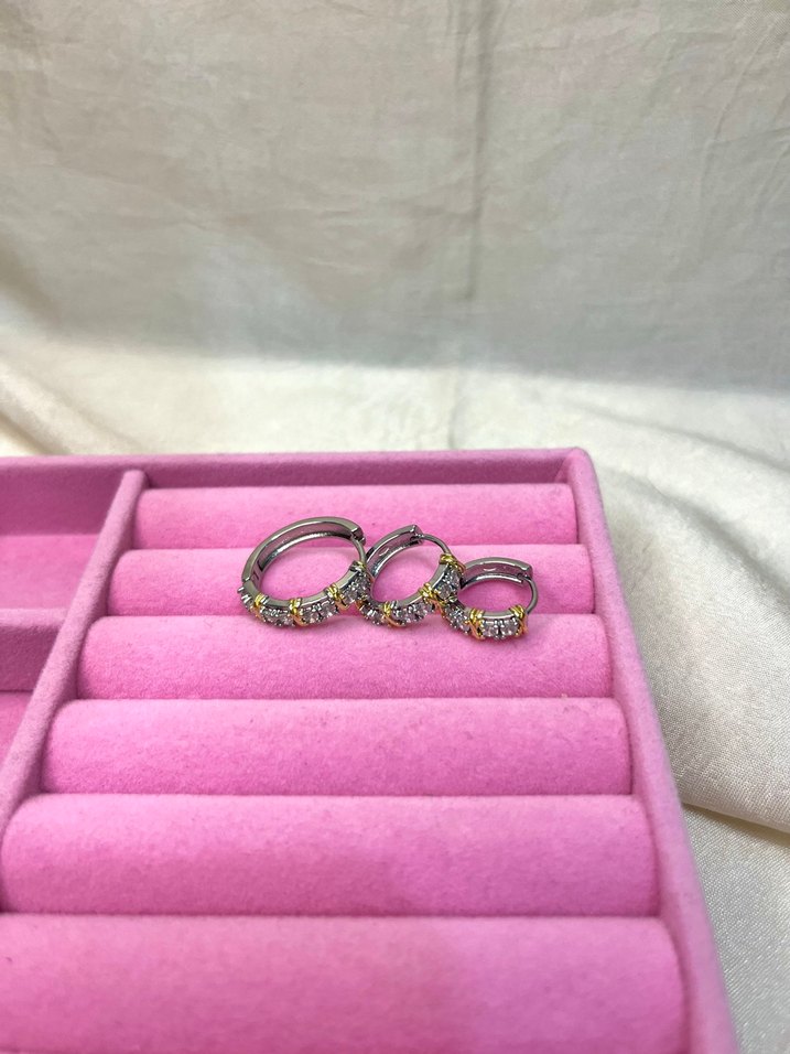 Çelik Tiffany Küpe Seti - Görsel 3