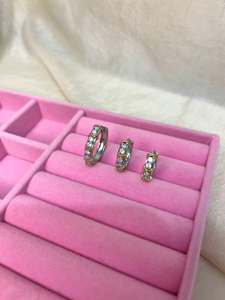 Çelik Tiffany Küpe Seti - Görsel 2