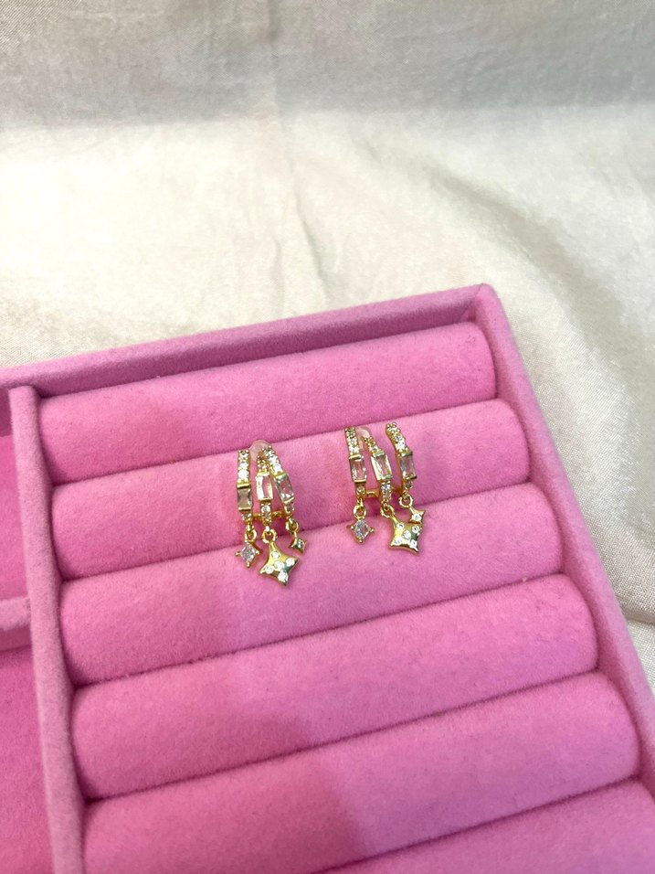 Çelik Gold Küpe - Görsel 2