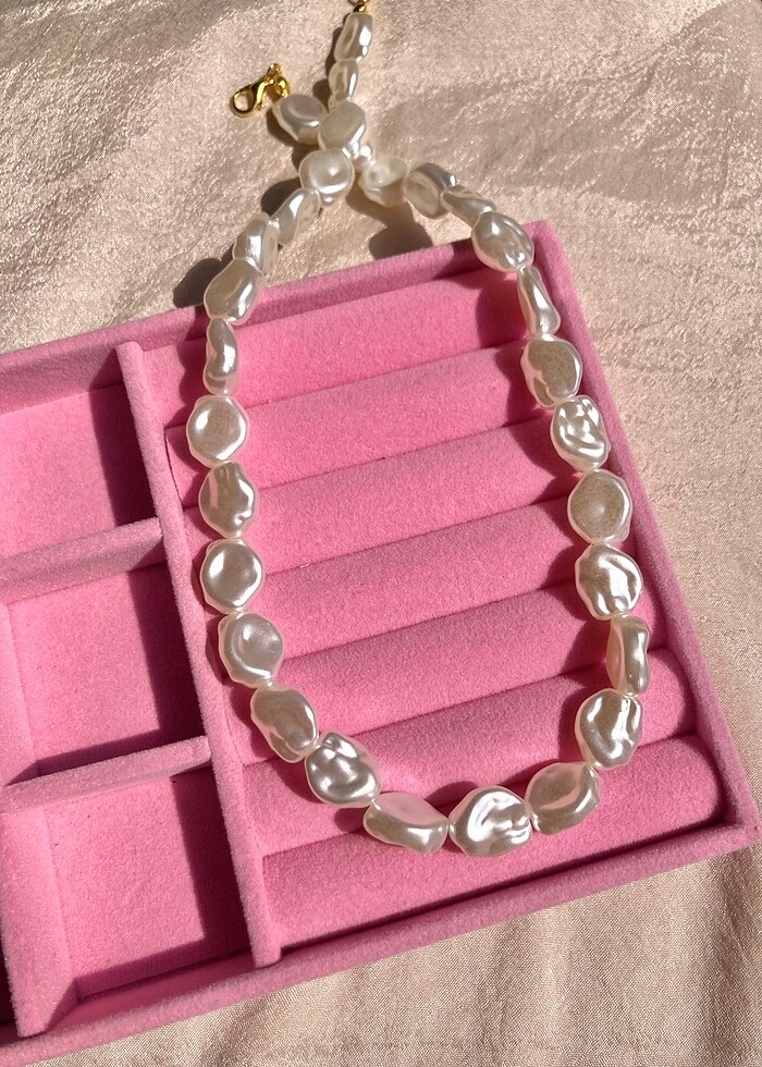 El Yapımı İnci Kolye - Görsel 2