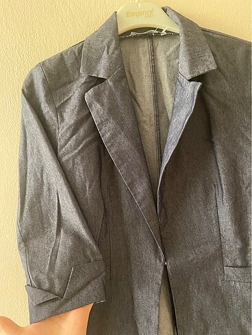 xs Beden lacivert Renk Blazer ceket jean ceket