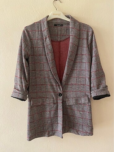 Blazer ceket ekose ceket