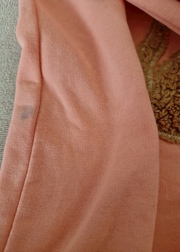 Kız Çocuk somon uzun  Kollu Sweatshirt - Görsel 7