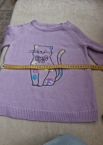 Mor Örme Kolsuz Kız Kazak - Görsel 6