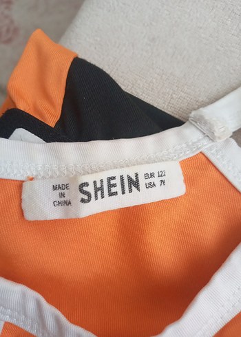 Baskılı Turuncu Siyah Spor Tayt - Görsel 5