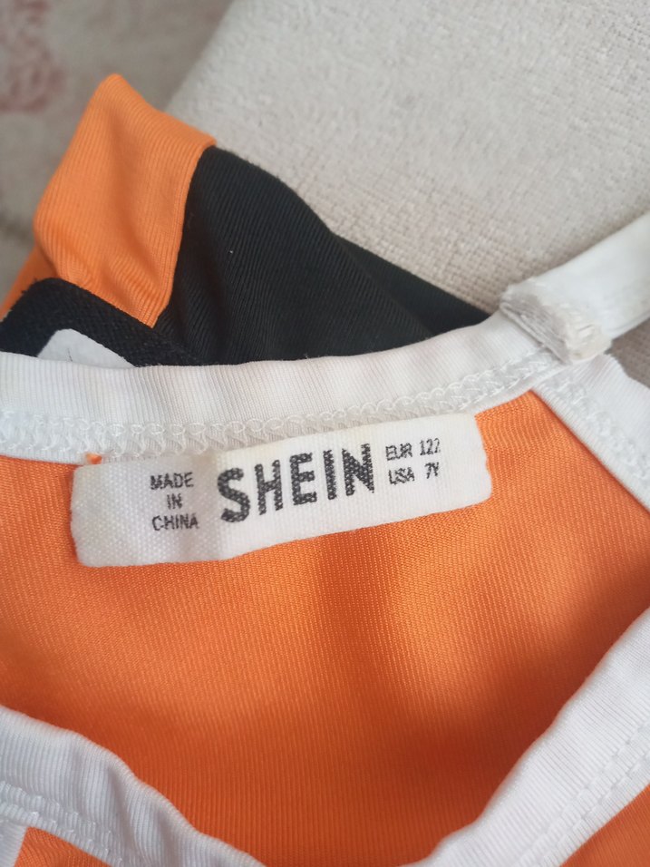 Baskılı Turuncu Siyah Spor Tayt - Görsel 5