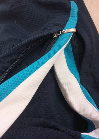 Erkek Lacivert Fermuarlı Yarım Balıkçı Sweatshirt - Görsel 2