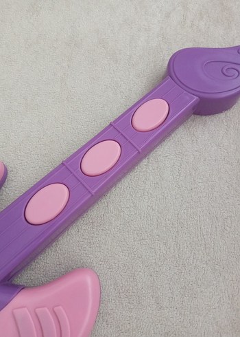 Renkli Pembe Müzikli Oyuncak Gitar - Görsel 3