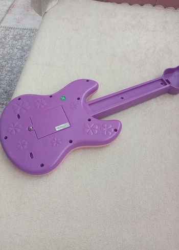 Renkli Pembe Müzikli Oyuncak Gitar - Görsel 2