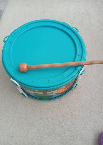 Renkli Turkuaz Eğitici Oyuncak Davul - Görsel 5