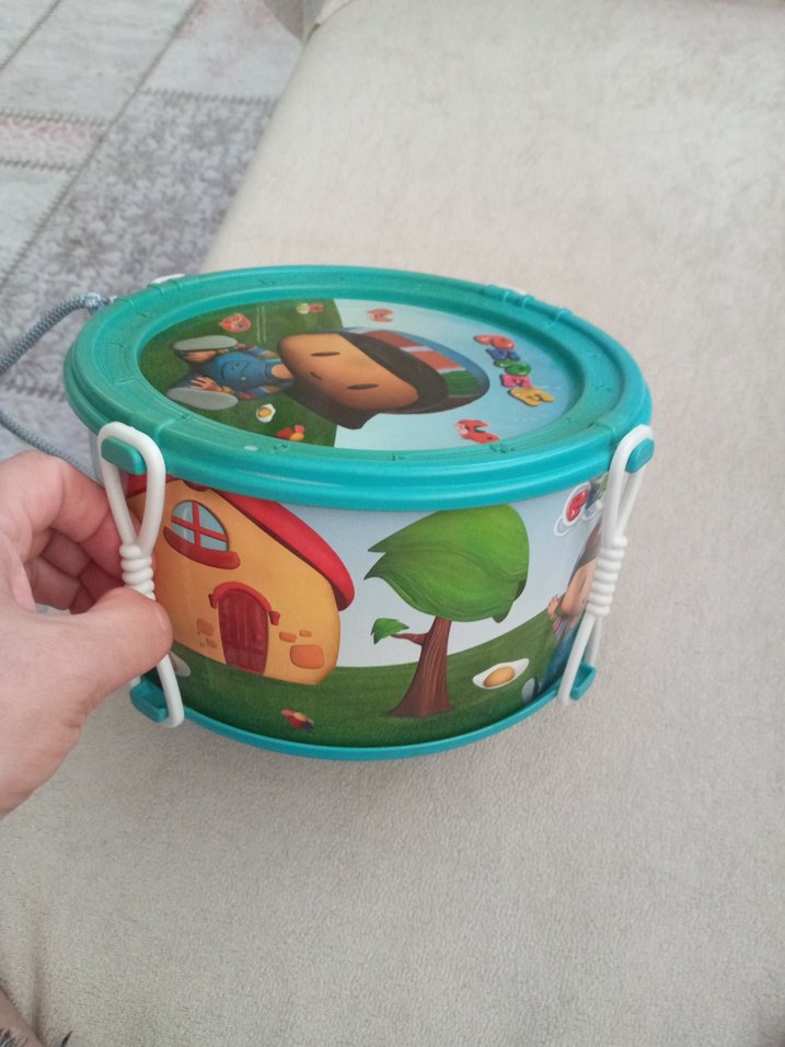 Renkli Turkuaz Eğitici Oyuncak Davul - Görsel 4