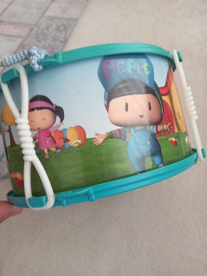 Renkli Turkuaz Eğitici Oyuncak Davul - Görsel 2