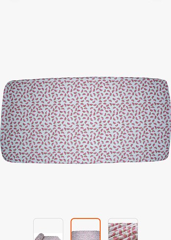 Kırmızı Karpuz Desenli Bebek Lastikli Çarşaf - Görsel 8