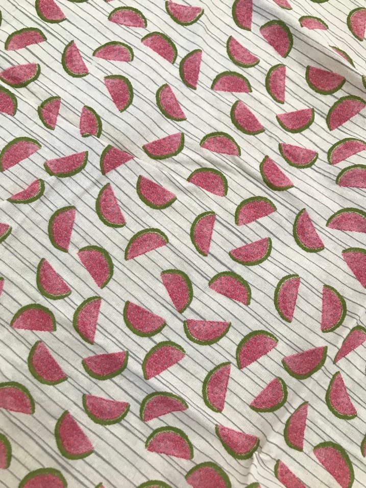 Kırmızı Karpuz Desenli Bebek Lastikli Çarşaf - Görsel 2