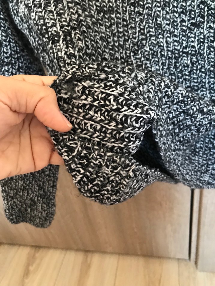 Gri Kısa Balıkçı Yaka Kadın Kazak - Görsel 4