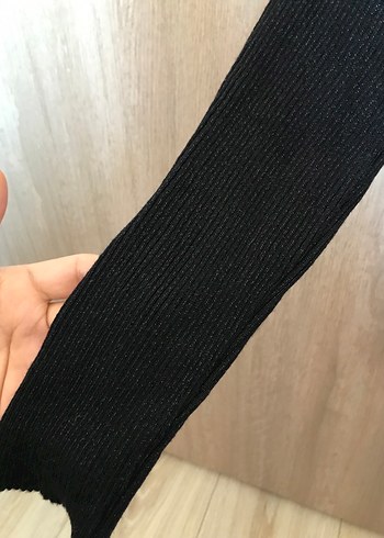 Siyah Kadın Triko Uzun Kollu Kazak - Görsel 3