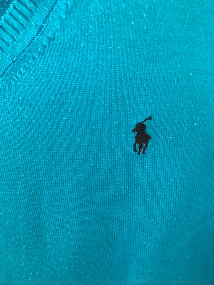 Turkuaz V Yakalı Kadın Triko Kazak - Görsel 4