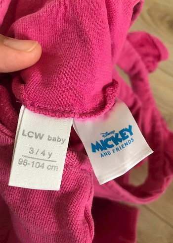 Kız Çocuk Minnie Baskılı Pembe Tulum - Görsel 6