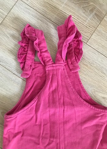 Kız Çocuk Minnie Baskılı Pembe Tulum - Görsel 5