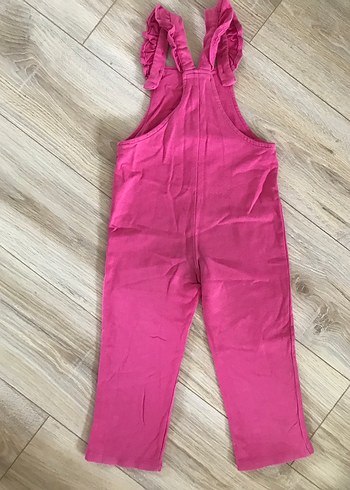 Kız Çocuk Minnie Baskılı Pembe Tulum - Görsel 4