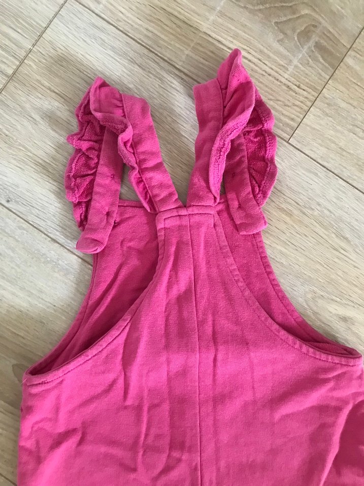 Kız Çocuk Minnie Baskılı Pembe Tulum - Görsel 5