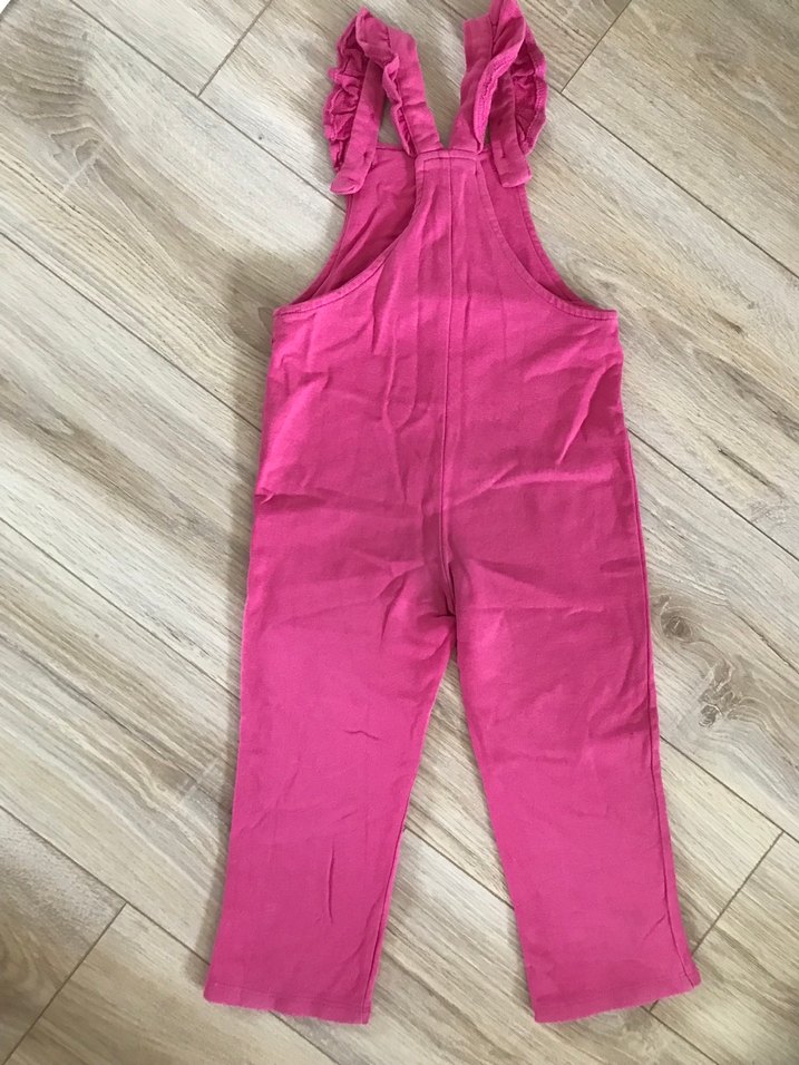 Kız Çocuk Minnie Baskılı Pembe Tulum - Görsel 4