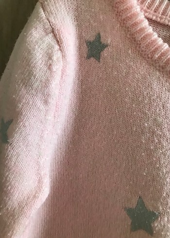 Kız Çocuk Pembe Örgü Elbise - Görsel 3