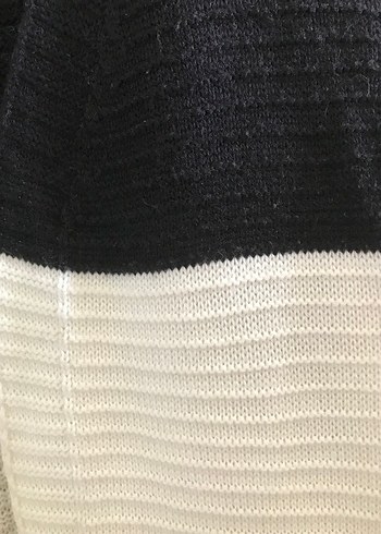 Renk Bloklu  Triko Hırka - Görsel 5