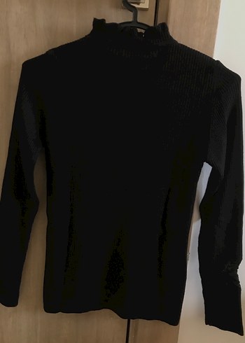 Siyah Kadın Kazak - Görsel 2