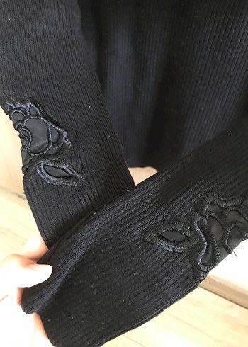 Siyah Kadın Kazak - Görsel 4