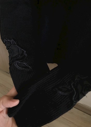 Siyah Kadın Kazak - Görsel 3