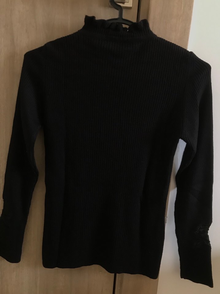 Siyah Kadın Kazak - Görsel 2