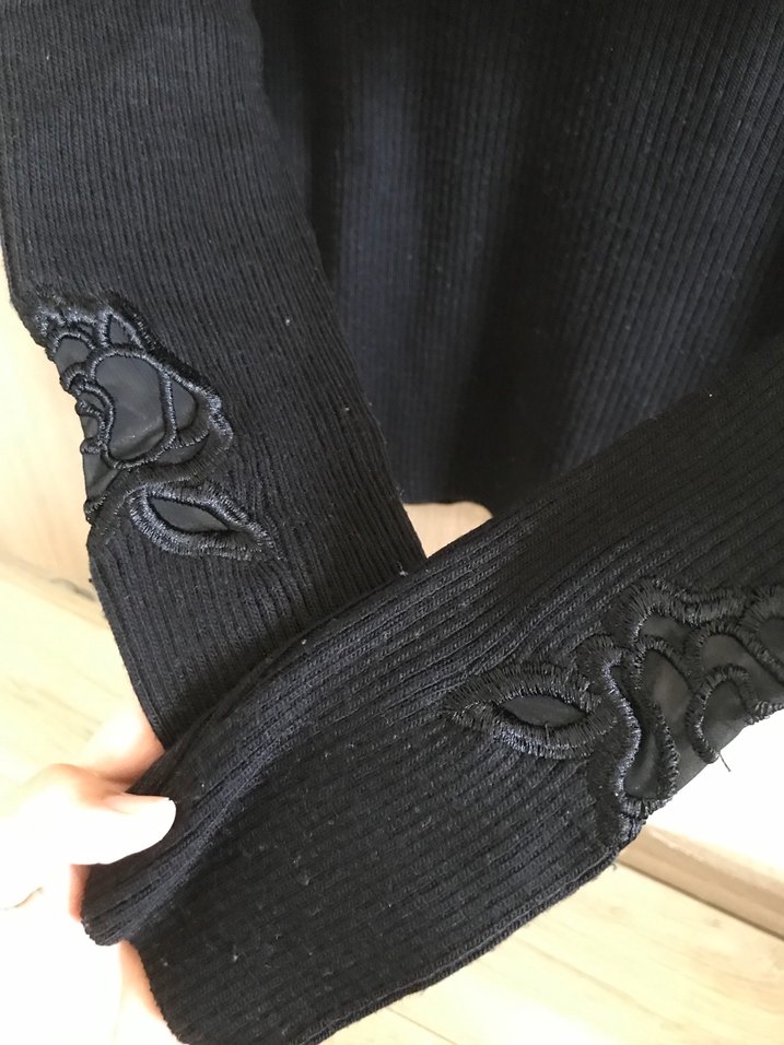 Siyah Kadın Kazak - Görsel 4