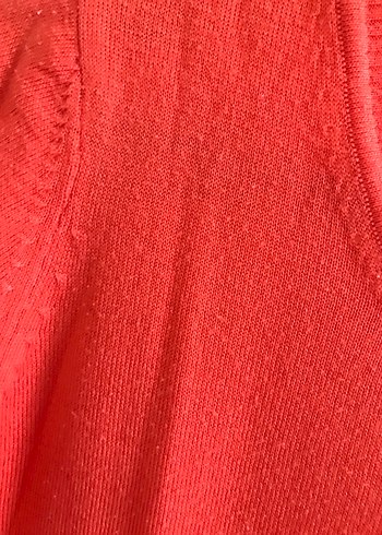 V Yaka Kadın Triko Kazak - Görsel 4