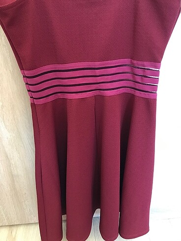 38 Beden bordo Renk Elbise