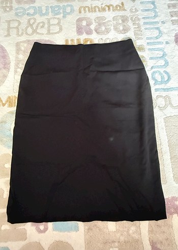 Siyah Midi Kalem Etek, Yırtmaçlı, Ofis Şıklığı - Görsel 6