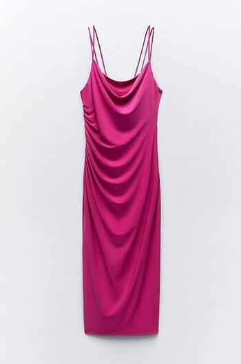 Zara pembe elbise