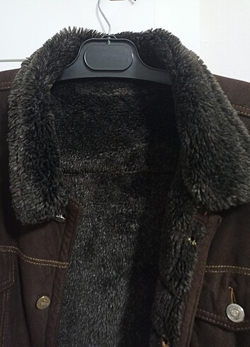 Vintage kürklü ceket oversize